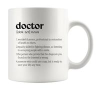 Tasse en céramique pour médecin - Cadeau pour médecin - Pour maman, papa, mari, épouse, petit ami, petite amie, remise de diplôme - Pour nouveau médecin, chirurgien, étudiant en médecine, médecin