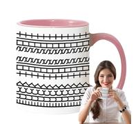Tasse en céramique qui passe au micro-ondes - Tasse fantaisie de cuisine, tasses à chocolat chaud avec design de chaleur sûre, tasse à boire pour jus, tasse à boire, tasse décorative pour la maison