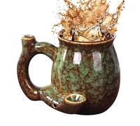 Tasse en céramique résistante à la chaleur - Passe au micro-ondes - Pour latte - Pour lait chaud et froid, eau, jus, latte, cocktail, petite amie, épouse, mère - 380 ml