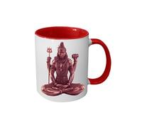Tasse en céramique rouge Shiva by Cbkreation