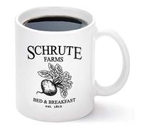 Tasse En Céramique Schrute Farms Schrute Farms Bed And Breakfast Est Moderne Mug À Café En Céramique Rétro Tasses De Café Pour Frère Bureau Boissons
