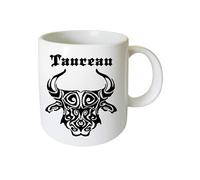 Tasse en céramique Taureau Cbkreation BLANC G