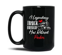 Tasse en Céramique Un Chauffeur Routier Légendaire A Pris Sa Retraite. Tasse À Café Humoristique Café Tasses Design Tasses en Porcelaine pour Idée Cadeaus Cadeauxs Bureau 330 ML