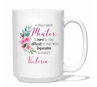 Tasse en Céramique Un Mentor Vraiment Exceptionnel Tasse À Café Design Café Tasses Vintage Tasses en Porcelaine pour Anniversaire Cadeauxs Cadeau Fêtes 330 ML