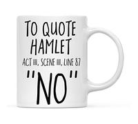 Tasse en céramique Un professeur d'anglais cite Hamlet Act Mug Café 330ml