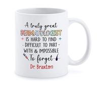 Tasse en Céramique Un Très Grand Dermatologue Tasse À Café Drôle Tasses À Thé Humoristique Tasses en Porcelaine pour Papa Cadeaux Anniversaire Cadeau Anniversaire 330 ML