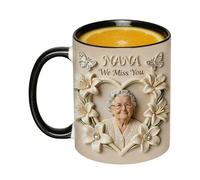 Tasse en Céramique | Vaisselle à Motif Couronne de Grand-Mère | Tasses à Boire 300ml pour Boissons Froides et Chaudes | Pour Thé Lait Jus Latte Cappuccino Vacances Anniversaire Maman Grand-mère