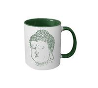 Tasse en céramique verte Bouddha by Cbkreation