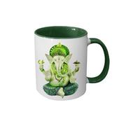 Tasse en céramique verte Ganesh by Cbkreation