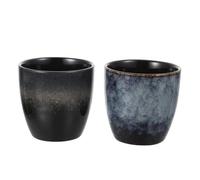 Tasse en céramique vintage de style japonais, 2 pièces de tasse à thé en céramique japonaise, verre à expresso, tasse à saké, tasse à eau en céramique, tasses à café décoratives sans poignée