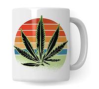 Tasse en chanvre Cannabis Weed - Cadeau amusant - Stoner - Avec motif Cannabis - Idée cadeau - Marihuana
