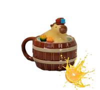 Tasse En Forme D'animal De 450 Ml - Poterie De Haute Qualité, Ustensiles De Cuisine Kawaii Capybara, Verres Décoratifs Marron | Ornement De Bureau À Domicile, Boisson Du Matin, Cadeau D'anniversaire,