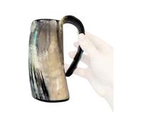 Tasse en forme de corne à boire, tasse à bière rustique avec poignée, tasse à whisky de bière, tasse à eau naturelle, gobelet de style médiéval, tasses, chope réutilisable, cadeau pour homme