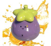 Tasse en forme de légume mignonne en céramique en forme d'aubergine - Grande tasse à café en céramique résistante à la chaleur créative pour l'eau du chocolat de la soupe