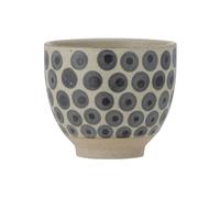 Tasse en grès bleu, à motifs, points peints à la main - Bloomingville, Tinni - 9x9x8 cm