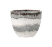 Tasse en grès gris, émaillée, à motifs - Bloomingville, Paula - 8x8x7 cm