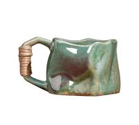 Tasse en grès, tasse en céramique faite à la main - Tasses à café en céramique de 250 ml, tasse en céramique, forme irrégulière - Tasse esthétique en céramique portable faite à la main pour la maison