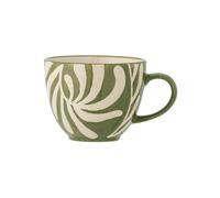 Tasse en grès vert, à motifs, micro-ondes, lave-vaisselle - Bloomingville, Heikki - 10x10x8 cm