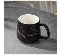 Tasse en marbre Nordique en céramique de Luxe avec Motif doré et Couvercle pour Petit-déjeuner, pour Filles et Femmes, Cadeaux de Noël