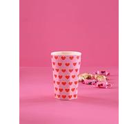Tasse en mélamine de riz avec motif cœurs doux - Grande