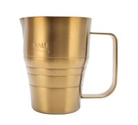 Tasse en Mousse en Acier Inoxydable doré - Cooffee pour le Latte Artisanat 304 Pichet de Cruche à Lait en Acier Inoxydable pour Baristas à la Maison (900ML)