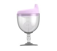 Tasse en plastique pour les tout-petits, verre de vin de 150 ml bébé avec poignée, tasse d'entraînement à l'épreuve des déversements pour le jus lait, mignon style gobelet pour les enfants p