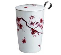 Tasse en porcelaine à double paroi avec infuseur - Blossom