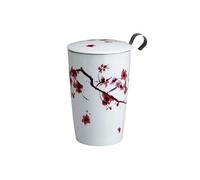 EigenArt Tasse en porcelaine Blossom – à double paroi avec infuseur