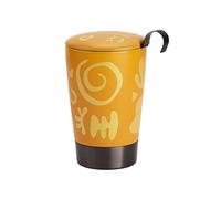 Tasse en porcelaine à double paroi avec infuseur Opéra Jaune