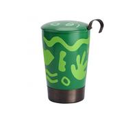 Tasse en porcelaine à double paroi avec infuseur Opéra Vert