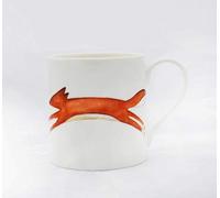 Tasse en porcelaine anglaise Leaping Fox en forme de renard dans une boîte cadeau