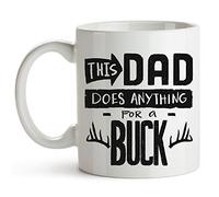 tasse en porcelaine Ça fait n'importe quoi Buck Daddy Deer Tasse À | Céramique Boissons Chaudes Mug durable Tasse amusante pour Homme Amis Anniversaire