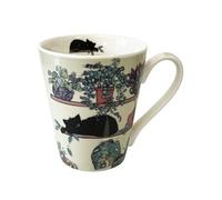 Tasse en porcelaine Chat et plantes par