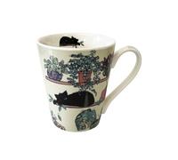 Tasse en porcelaine Chat et plantes par Kiub - Capacité 350 ml