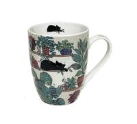 Tasse en porcelaine Chat plantes 340 ml