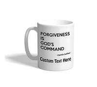 tasse en porcelaine Citation célèbre Le pardon appartient à Mug Cappuccino | 330ml Tasse amusante mignon Tasses À Thé pour Anniversaire Maman Collègue