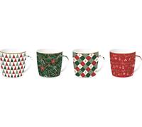 Tasse en porcelaine dans une boîte en fer blanc Fancy Christmas