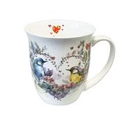 Tasse en Porcelaine Fine Amoureux des oiseaux