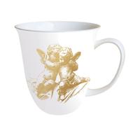 Tasse en Porcelaine Fine - Ange Doré