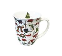 Tasse en Porcelaine Fine - Bonhommes de neige