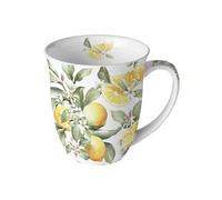 Ambiente Tasse 0,4 l en porcelaine fine au citron