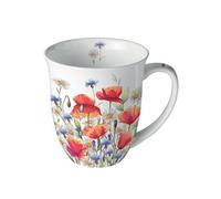 Tasse en Porcelaine Fine Coquelicots et bleuets