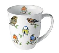 Tasse en Porcelaine Fine Espèces d'oiseaux