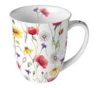 Tasse en Porcelaine Fine Prairie de coquelicots