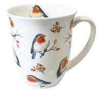 Ambiente Tasse en porcelaine fine Robin Famille 0,4 l blanc