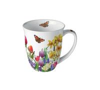 Tasse en porcelaine fine sensation de printemps 11 cm