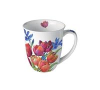 Tasse en porcelaine fine tulipes de joie