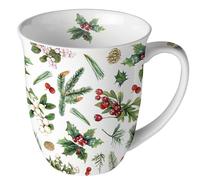 Ambiente – Tasse en porcelaine fine – Verdure d'hiver