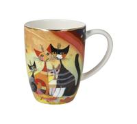 Tasse en Porcelaine Goebel Gatti en Autunno Rosina Wachtmeister, Édition Artistique, Bord Doré Plaqué Or Véritable, Réutilisable, Pour Maison, Passe au Lave-Vaisselle