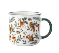 Tasse en porcelaine - Motif automne - 400 ml - Motif animaux de la forêt
